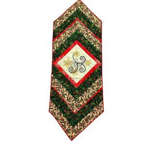 Christmas Table Center Cloth 43" x  15" Holiday Decor I Christmas Decor  #E1614